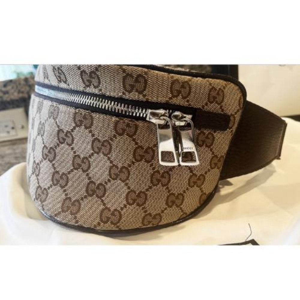 AUTHENTIC GUCCI SHERRY WEB FANNY WAIST BAG - Picture 2 of 15